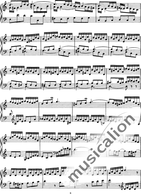 Liszt, Franz: Prelude and Fugue (arr.) - Piano:8