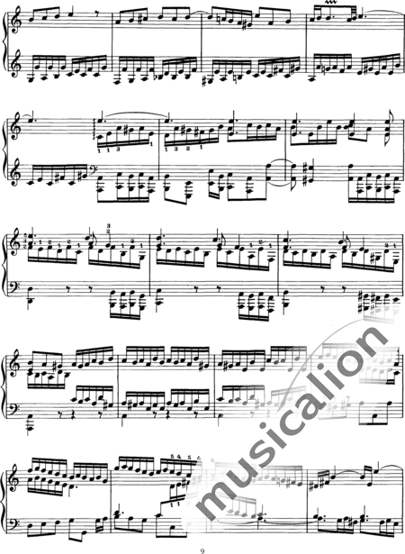 Liszt, Franz: Prelude and Fugue (arr.) - Piano:9