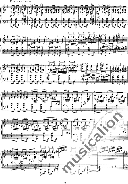 Tchaikovsky, Peter Iljitsch: Six Pieces: 1. Rêveries du Soir - Piano:2