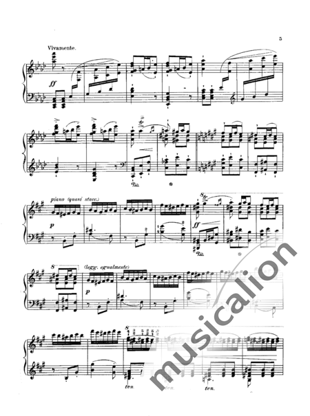 Liszt, Franz: Mephisto Waltz No. 1 - Piano:4
