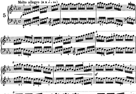 Czerny, Carl: Übung  5, Heft I - Klavier:0