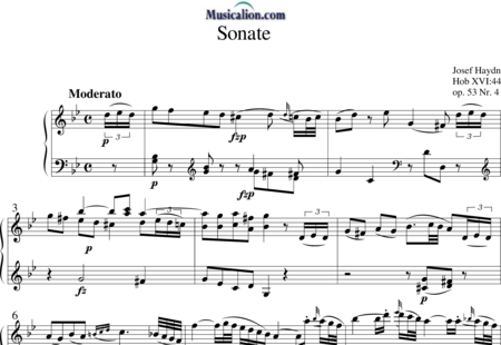 Haydn, (Franz) Joseph: Sonata g-minor - Piano:0