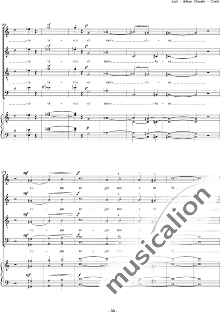 Liszt, Franz: Missa Choralis: 3. Credo - Choir>SATB+Organ:11