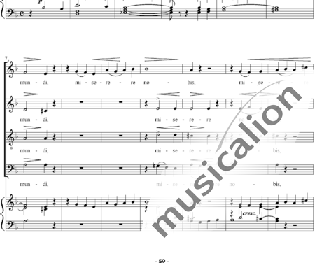 Liszt, Franz: Missa Choralis: 6. Agnus Dei - Choir>SATB+Organ:1
