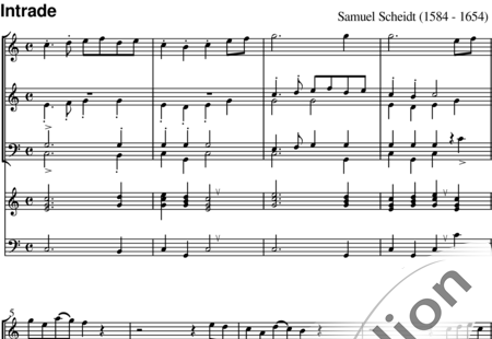 Scheidt, Samuel: Intrade - Blockflöte 5+Klavier:0