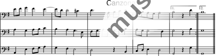 Morley, Thomas
: Canzona 1 - Trombón 3:2