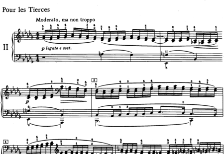 Debussy, Claude: Pour les tierces (For the Thirds) - Piano:0