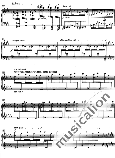 Debussy, Claude: Pour les octaves (For the Octaves) - Piano:3