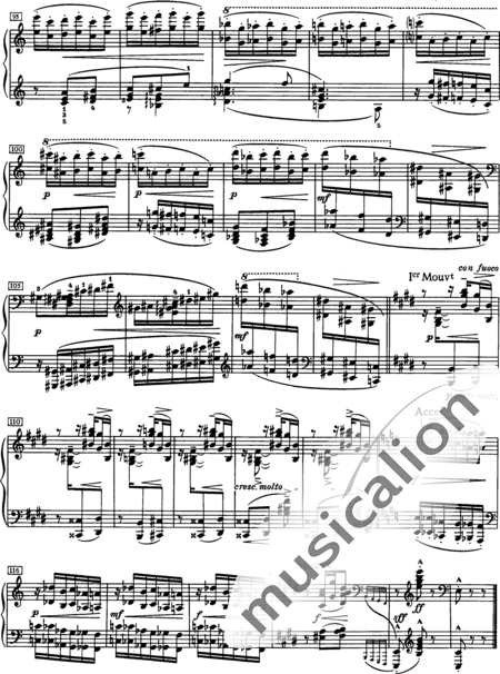 Debussy, Claude: Pour les octaves (For the Octaves) - Piano:6