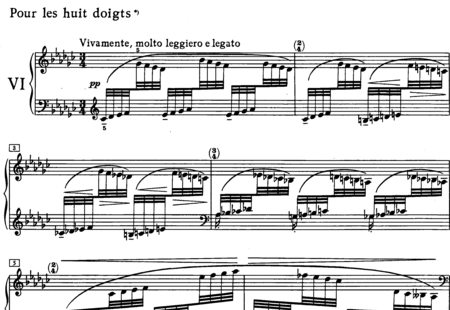 Debussy, Claude: Pour les huit doigts (For the Eight Digits/Fingers) - Piano:0