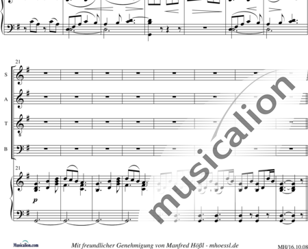 Vitásek, Jan August : Dormi Pupule, Dormi Tenelle (Pastoral Gradual) - Coro>SATB+Órgano:1