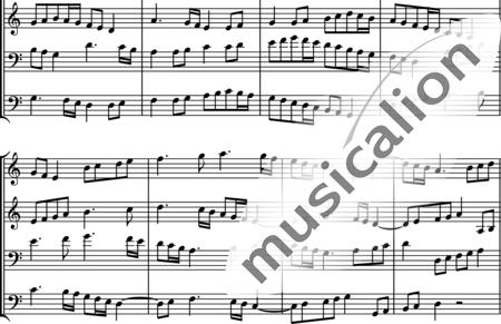 Bach, Johann Sebastian: Canon a 4 perpetuus - Flauta dulce 4:1