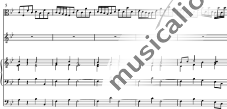 Bach, Johann Sebastian: Ach bleib bei uns, Herr Jesu Christ (Choral, ohne Text) - Chor>S+Violoncello+BC+Kb:1