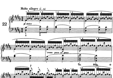 Czerny, Carl: Étude 22, Volume 3 - Piano:0