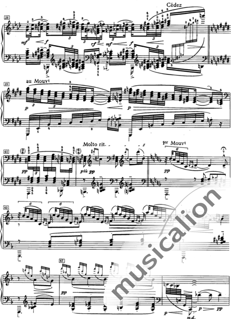 Debussy, Claude: Études: Pour les Agréments (For Ornaments) - Piano:6