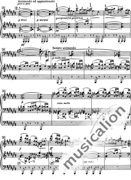 Debussy, Claude: Études: Pour les Sonorités Opposées - Piano:3
