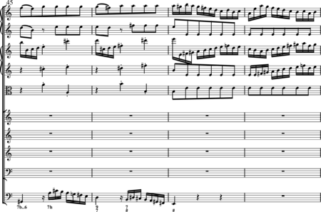 Bach, Johann Sebastian: Allein zu dir, Herr Jesu Christ (Choral) - Chor>SATB+Ob2+BC+[Vl2+Vla]:9