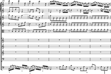 Bach, Johann Sebastian: Allein zu dir, Herr Jesu Christ (Choral) - Chor>SATB+Ob2+BC+[Vl2+Vla]:15