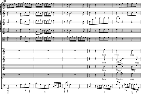 Bach, Johann Sebastian: Allein zu dir, Herr Jesu Christ (Choral) - Chor>SATB+Ob2+BC+[Vl2+Vla]:16