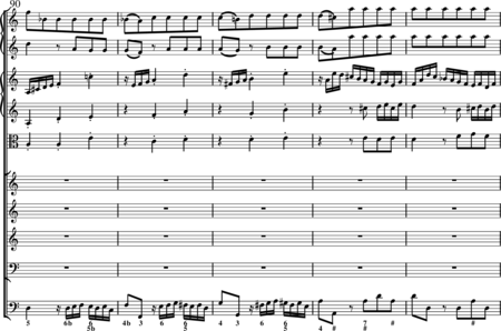 Bach, Johann Sebastian: Allein zu dir, Herr Jesu Christ (Choral) - Chor>SATB+Ob2+BC+[Vl2+Vla]:18