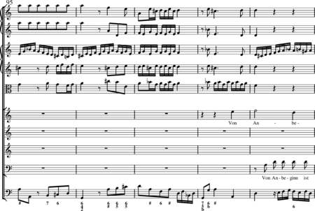 Bach, Johann Sebastian: Allein zu dir, Herr Jesu Christ (Choral) - Chor>SATB+Ob2+BC+[Vl2+Vla]:19
