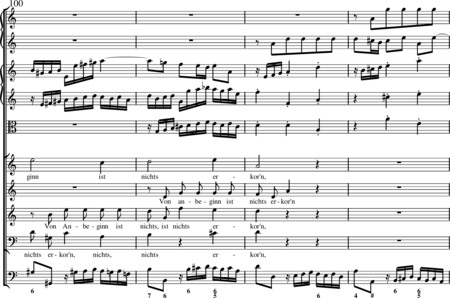 Bach, Johann Sebastian: Allein zu dir, Herr Jesu Christ (Choral) - Chor>SATB+Ob2+BC+[Vl2+Vla]:20