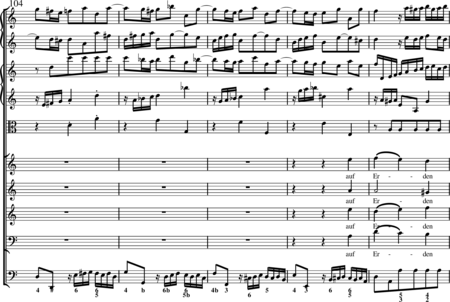 Bach, Johann Sebastian: Allein zu dir, Herr Jesu Christ (Choral) - Chor>SATB+Ob2+BC+[Vl2+Vla]:21