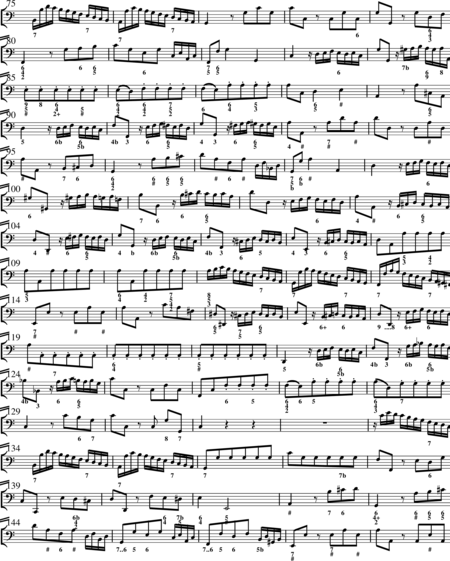 Bach, Johann Sebastian: Allein zu dir, Herr Jesu Christ (Choral) - Chor>SATB+Ob2+BC+[Vl2+Vla]:50