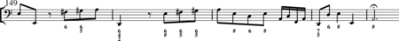 Bach, Johann Sebastian: Allein zu dir, Herr Jesu Christ (Choral) - Chor>SATB+Ob2+BC+[Vl2+Vla]:51