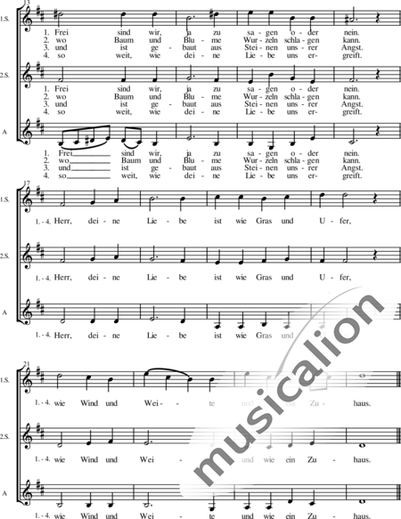 Herr Deine Liebe Text Und Noten Pdf Herr, deine Liebe ist wie Gras - Gerhard Raßner | Noten zum Download