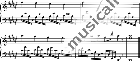 Alsen, Wulf Dieter: Prelude in D# Minor: The ducks of the Schreven park - Piano:3