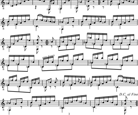 Sor, Fernando: Waltz No. 2 - Guitar:1