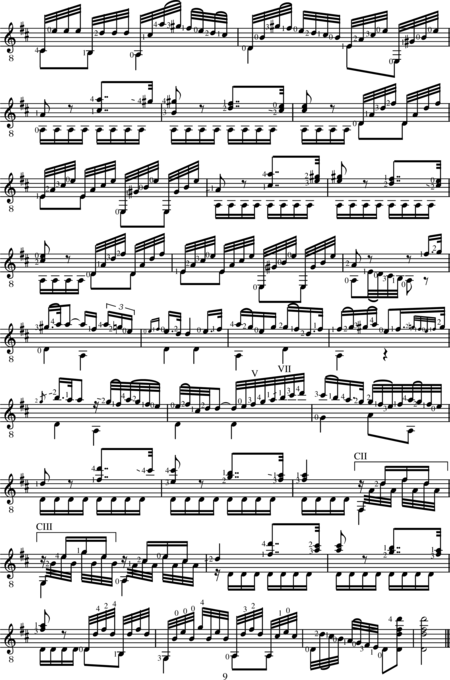 Sor, Fernando: Piece No. 5 - Guitar:2
