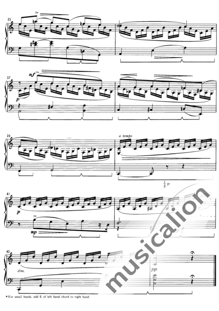 Arenski, Anton Stepanowitsch: Etüde Nr. 1 - Klavier:5