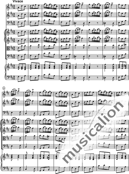 Telemann, Georg Philipp: Concerto grosso in D-Dur - Violine 2+Klavier+[Fl2+Fg]+[Vla+Vc]:20