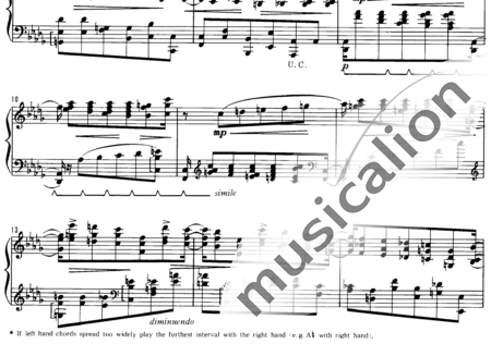 Arenski, Anton Stepanowitsch: Etüde Nr. 3 - Klavier:1