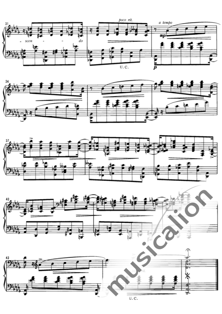 Arenski, Anton Stepanowitsch: Etüde Nr. 3 - Klavier:3