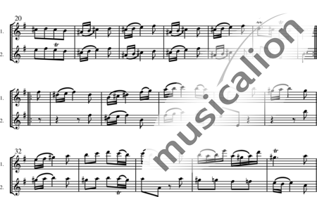 Blavet, Michel : Flute Sonata in E minor: Allegro - Flauta 2:1