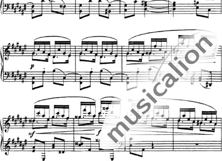 Arenski, Anton Stepanowitsch: Etüde Nr. 2 - Klavier:1