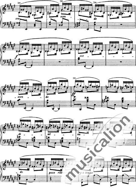 Arenski, Anton Stepanowitsch: Etüde Nr. 2 - Klavier:3