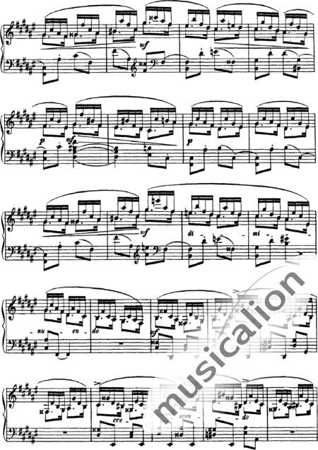 Arenski, Anton Stepanowitsch: Etüde Nr. 2 - Klavier:4