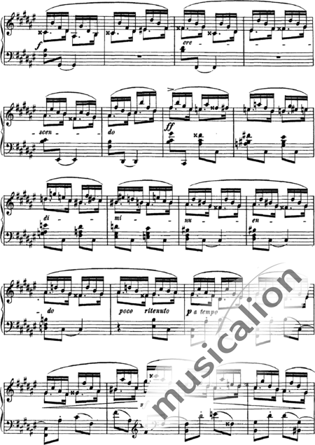Arenski, Anton Stepanowitsch: Etüde Nr. 2 - Klavier:5