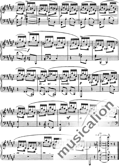 Arenski, Anton Stepanowitsch: Etüde Nr. 2 - Klavier:6