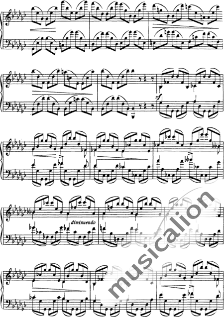 Arenski, Anton Stepanowitsch: Etüde Nr. 3 - Klavier:2