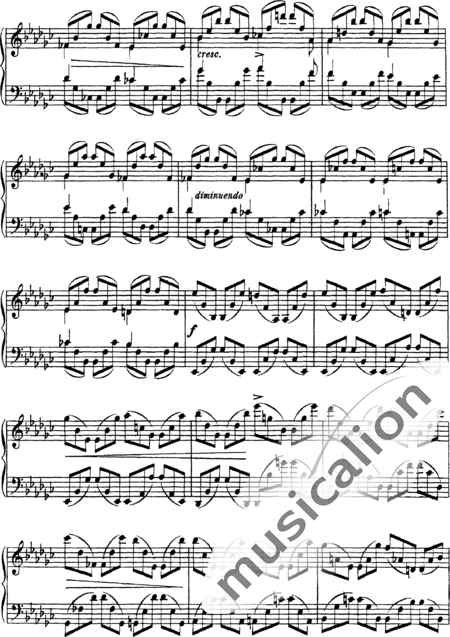 Arenski, Anton Stepanowitsch: Etüde Nr. 3 - Klavier:3