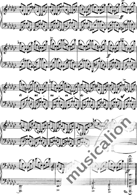 Arenski, Anton Stepanowitsch: Etüde Nr. 3 - Klavier:4