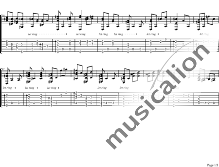 Albeniz, Isaac: Capricho Catalan - Guitar:1