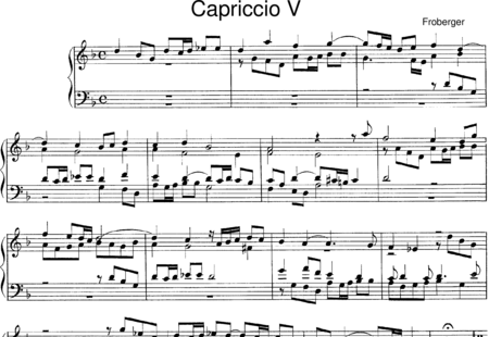 Froberger, Johann Jakob: Capriccio No. 5 - Organ:0