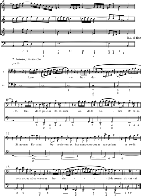 Miehling, Klaus: Laudate Pueri Dominum - Solo>Bass+BC+Vl3:4