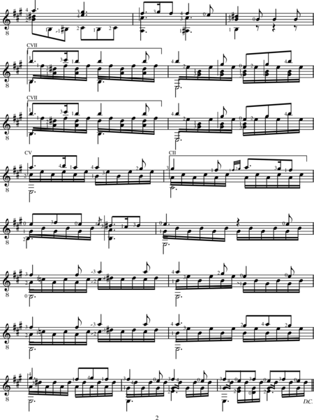 Sor, Fernando: Cantabile  No. 5 - Guitar:2
